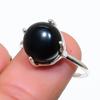Black Onyx Gemstone 925 Sterling Silver Jewelry Ring Size Adjustable GK-5525