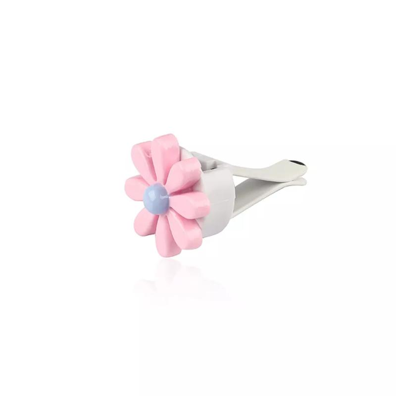 6Pcs Flower Car Vent Clip Small Daisy Air Conditioning Outlet Perfume Clip Decoration Air Freshener Car Accessories for Women