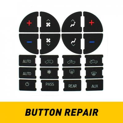 AC Dash Button Repair Kit Decal Stickers Replacement Fit For Chevy GMC Tahoe H
