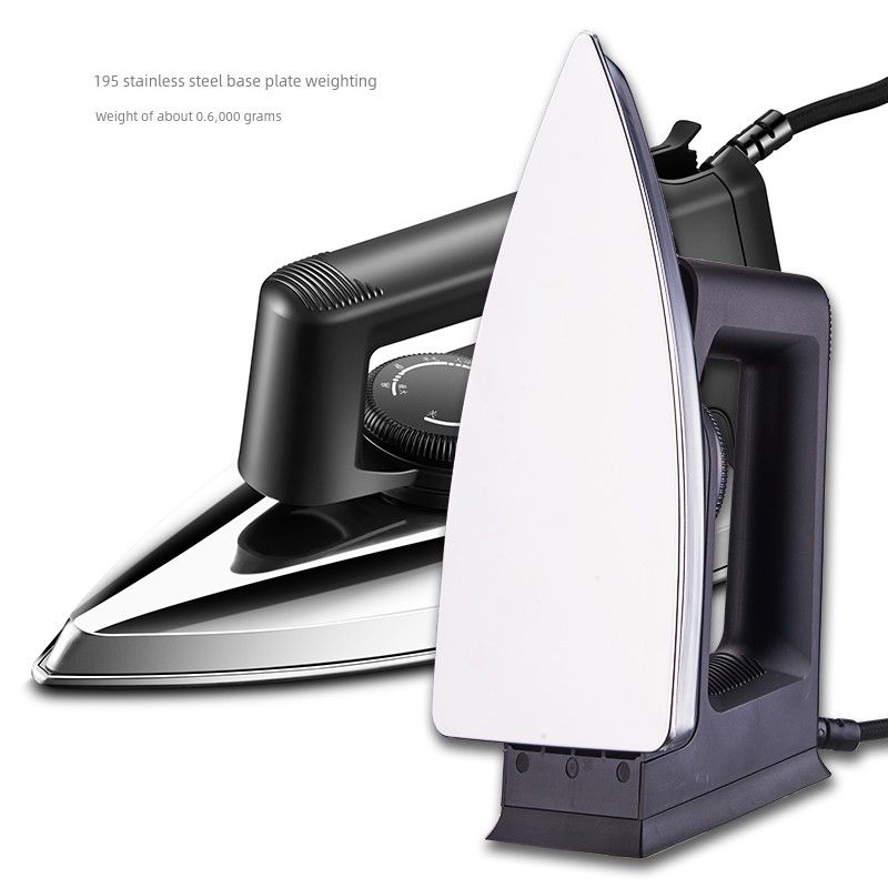 

Old-Fashioned Electric Iron Industrial For Home Lightweight Non-Steam Dry Electric Iron Handmade Bean Puzzle Hot Drilling Heat Transfer Patch Veneer 195 Black Stainless Steel Base Plate - Heavy Duty