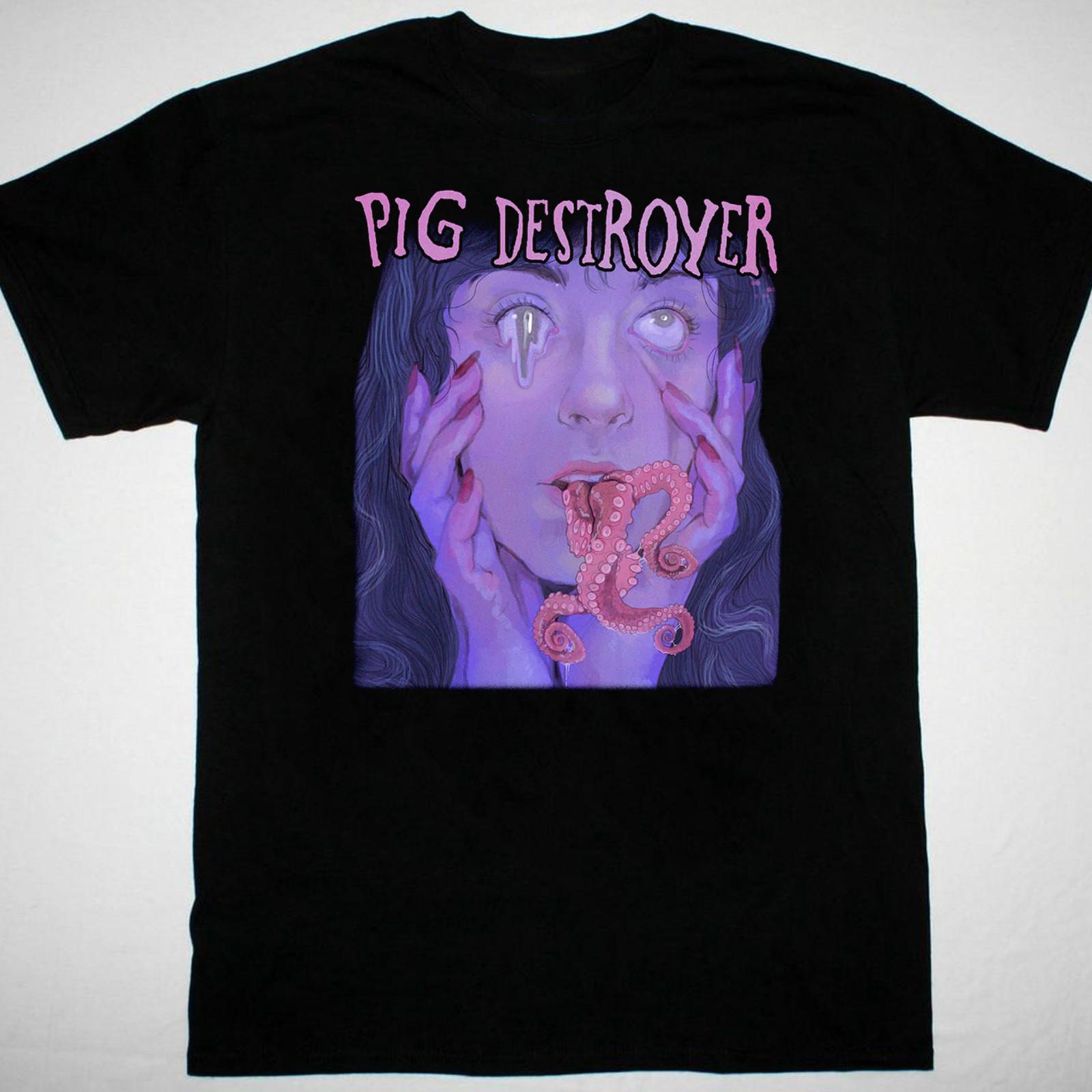 Vintage Pig Destroyer band Men T-shirt Black Unisex All Sizes Shirt BO055 XXXXL