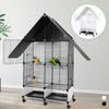 Großer Vogelkäfig für Papageien Geräumige Voliere mit Sitzstange Luxuriöses Nymphensittich- & Wellensittich-Habitat Anti-Streu-Design Vogelvilla