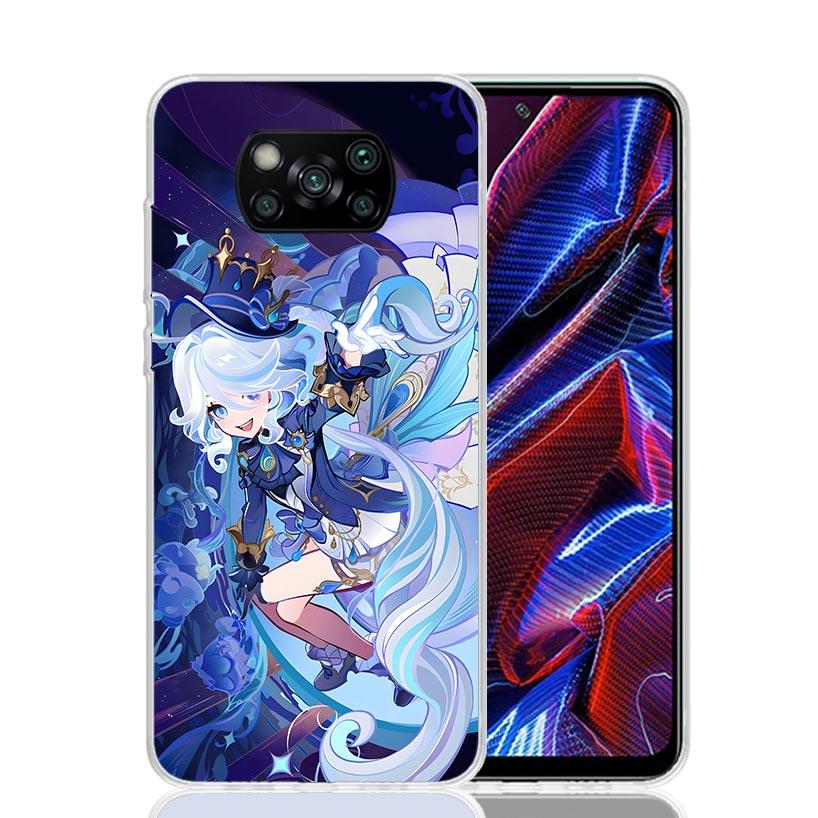 

Genshin Impact Furina Phone Case For Xiaomi Poco X7 X6 X5 Pro F7 Ultra Redmi 15C 15 13 13C 12 12C 10 10A 10C 9 9A 9C 9T Cover Po Xiaomi Poco F7 Ultra