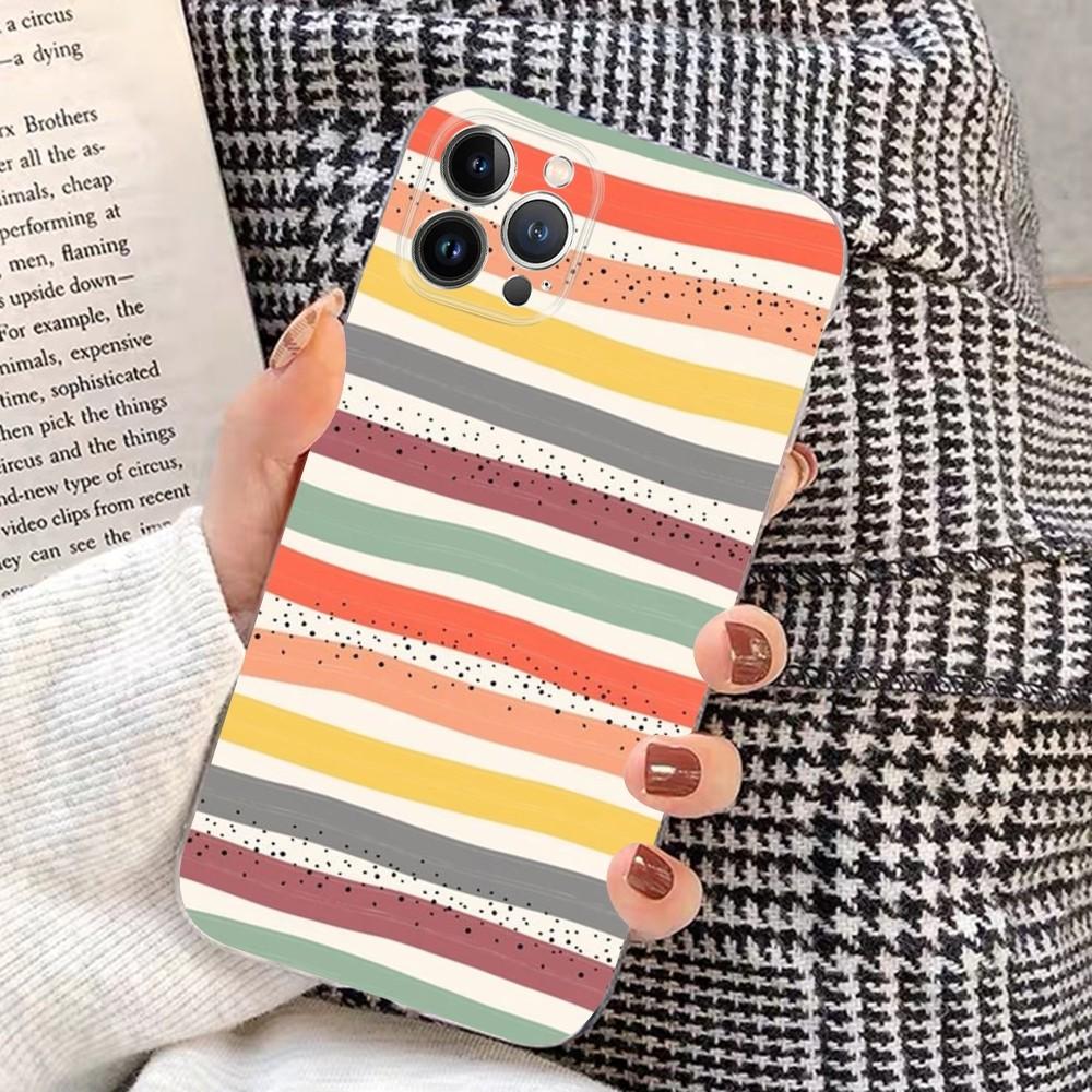 simple line design  Phone Case For iPhone 15 14 11 12 13 Mini Pro XS Max Cover 6 7 8 Plus X XR SE 2020 Funda Shell