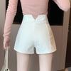 High-Waisted Black Slim-Fit Shorts 2024 Summer Women's Fashion