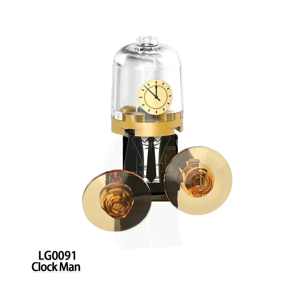 New Skibidi Toilet Man Anime Cartoon Bricks Dolls Figure Cameraman Speakerman TV Man Action Bricks Toy Figures Building Blocks