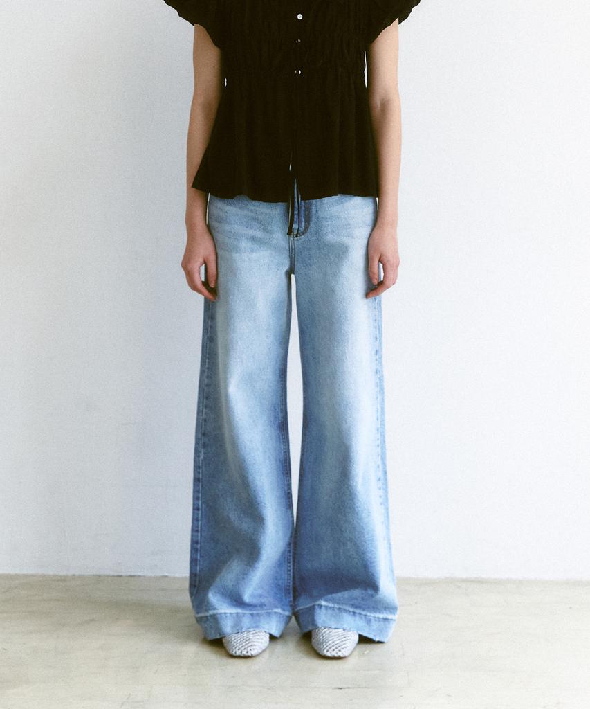 SSEMI Light Blue Wide Jeans