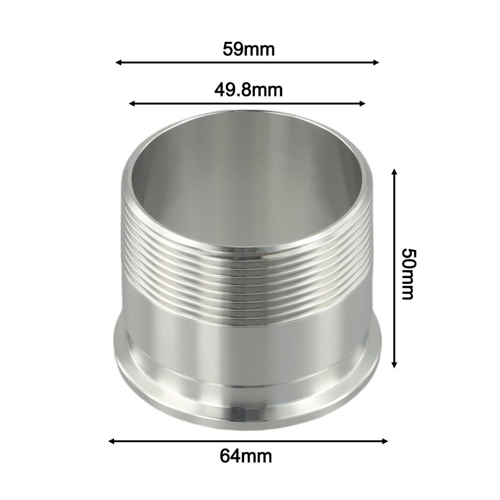 Stainless Steel Connector Tri Clamp Adapter Accurate Sizing
