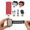 LED Bike Handlebar Flashlight USB Rechargeable Outdoor Bike Headlight Waterproof Safety Warning Taillight Cycling Tail Lamp
