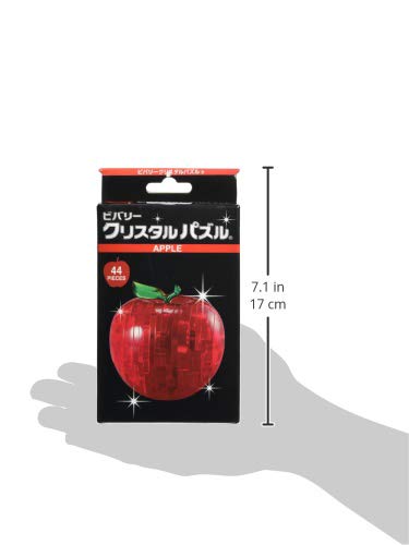 Beverly Apple Crystal Puzzle, 44 Pieces, 9.5 x 17.5 x 4.8 cm, Red, Plastic, 50071