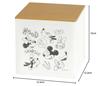 Nishiki Kasei Tissue Case with Lid, Mickey Mouse IxL-fri, Ivory
