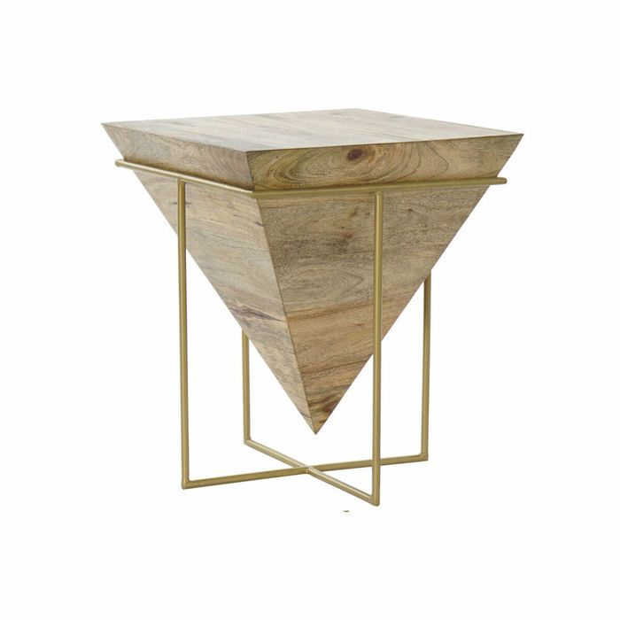 DKD Home Decor Mango Wood Metal Side Table