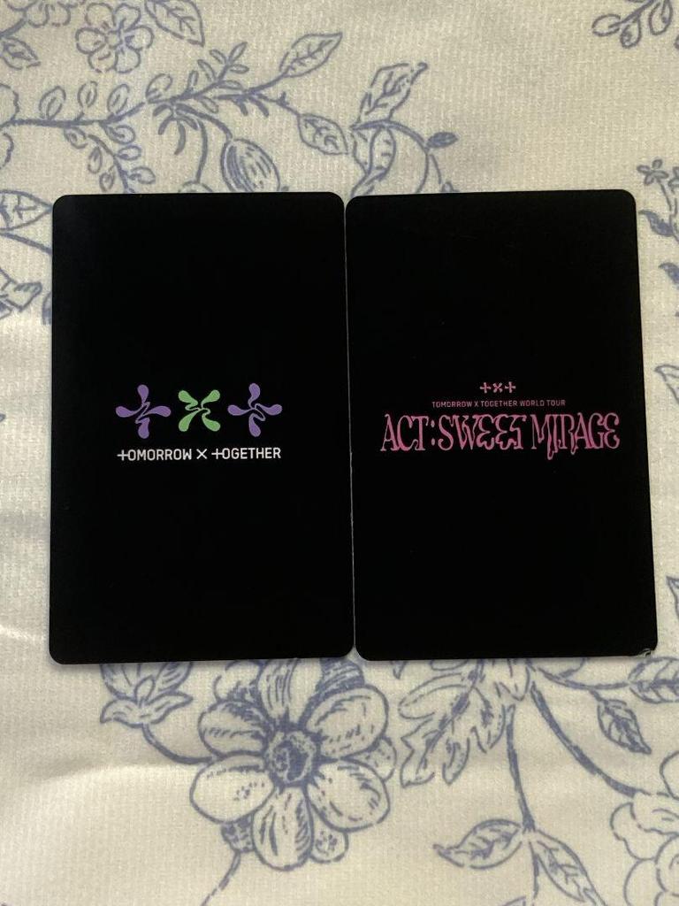 [USED] TXT SWEET Soobin Live Kyocera Japan 2-day limited edition trading cards (2 cards)