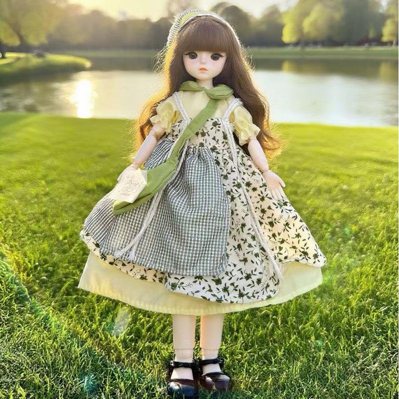 30cm Multi-jointed BJD Doll with 1/6 Scale and Cute Clothes Set