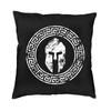 Fashion Sparta Skull Spartan Helmet Throw Pillow Cover Home Decor Custom Square Cushion Cover 40X40Cm Pillowcover For Sofa