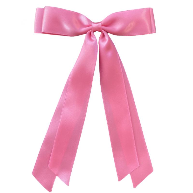 Glänzende Satinband-Schleife Haarspange - Elegantes Accessoire im Ballett-Stil