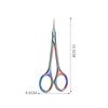 NEW Stainless Steel Cuticle Scissors Art Clippers Russian Nail Dead Skin Remover for Nails Curved Tip Scissor SPJ01