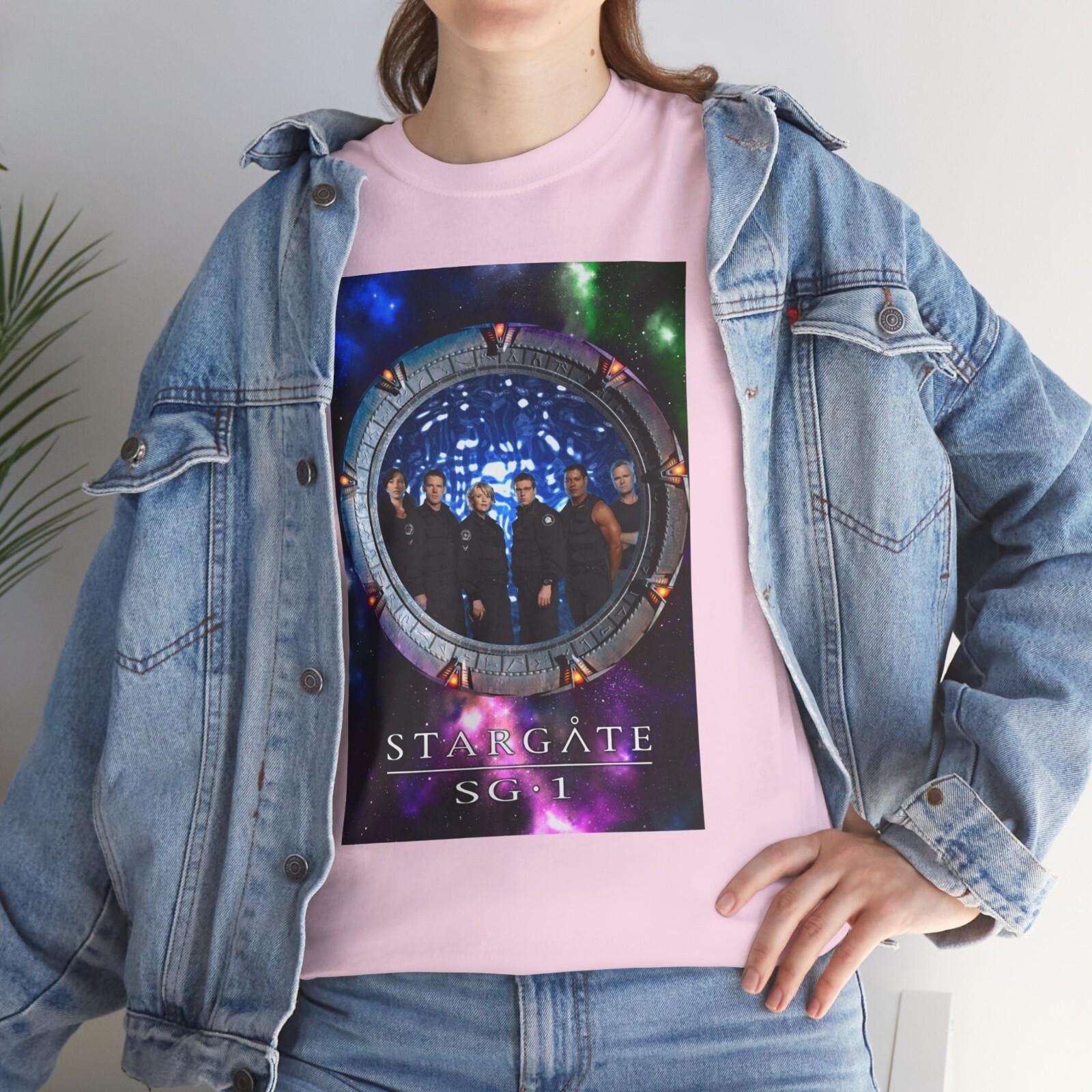 Stargate SG-1 (1997) T-Shirt Mens Womens Tees Top V2 Sci-Fi Fantasy Wormhole Space Aliens UFO Alien 2XL