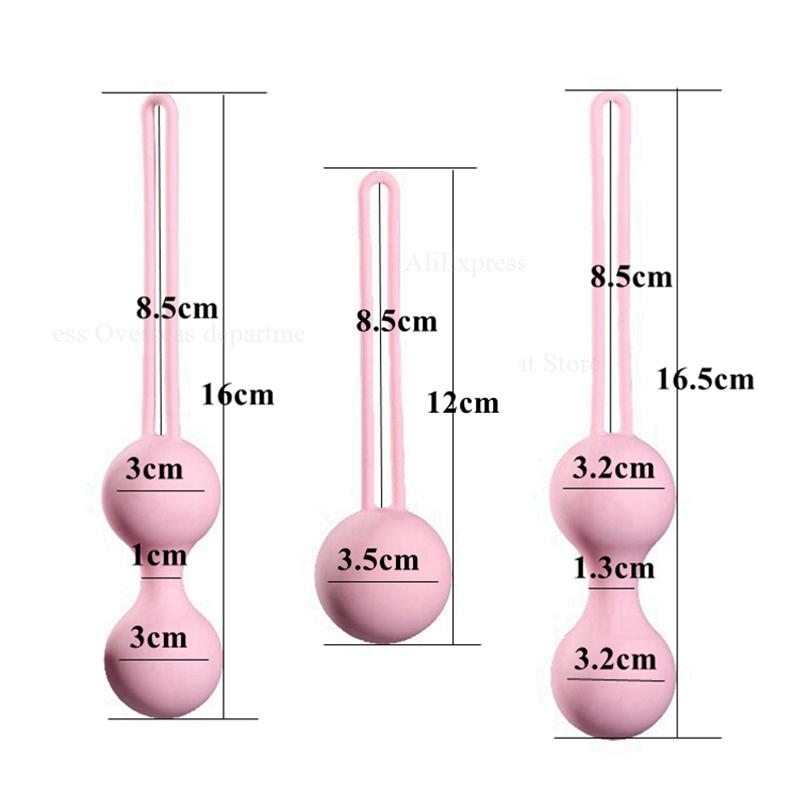 Medical Silicone Kegel Balls Exercise Tightening Device Balls Safe Ben Wa Ball for Women Vaginal Massager Adult Toy No Vibrator