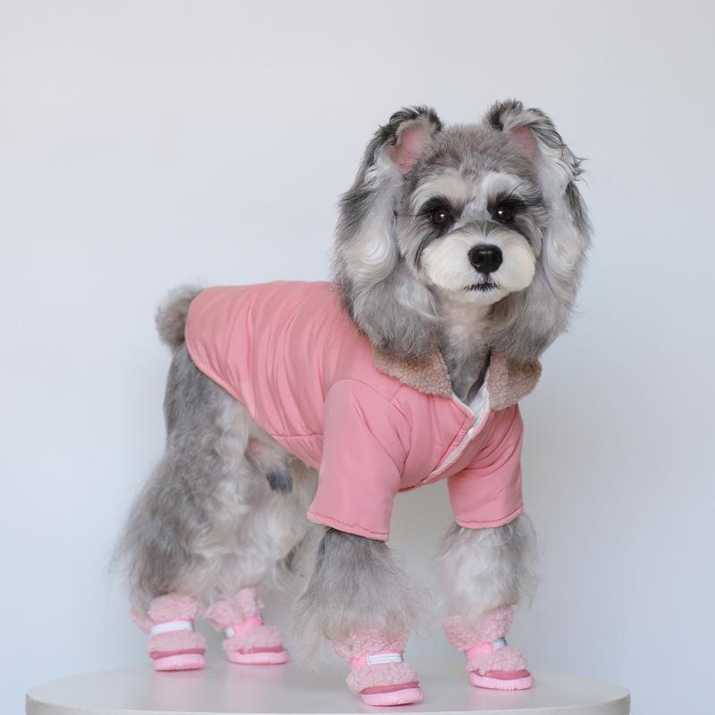 Winter Pet Coat Thermal Insulated Four-Legged Fleece Pet Jacket for Small Meidum Dogs Cats Warm Winter Apparel