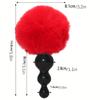 Cute Rabbit Tail Anal Butt Plug - Sexy Curl with Soft Detachable Silicone Butt Support for Adults Ideal for Couples