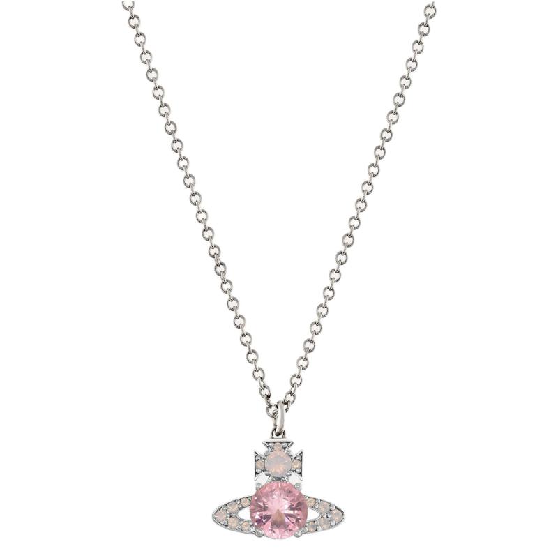 

Vivienne Westwood Ismene Pendant Necklace Women necklace Pink Brass 630203D7-02P652 Basic Packaging-Dust Bag+Box