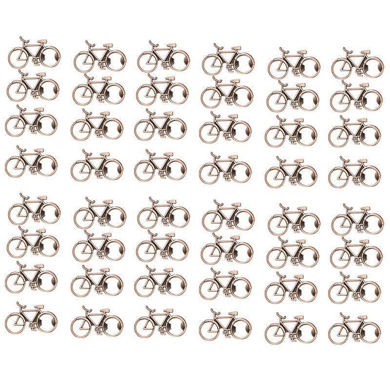 

ABUL-48 Pcs Bicycle Bottle Opener For Wedding Party Souvenir Gift,Metal Beer Bottle Opener Party Favors Gifts(Antique Bronze) бронзовий