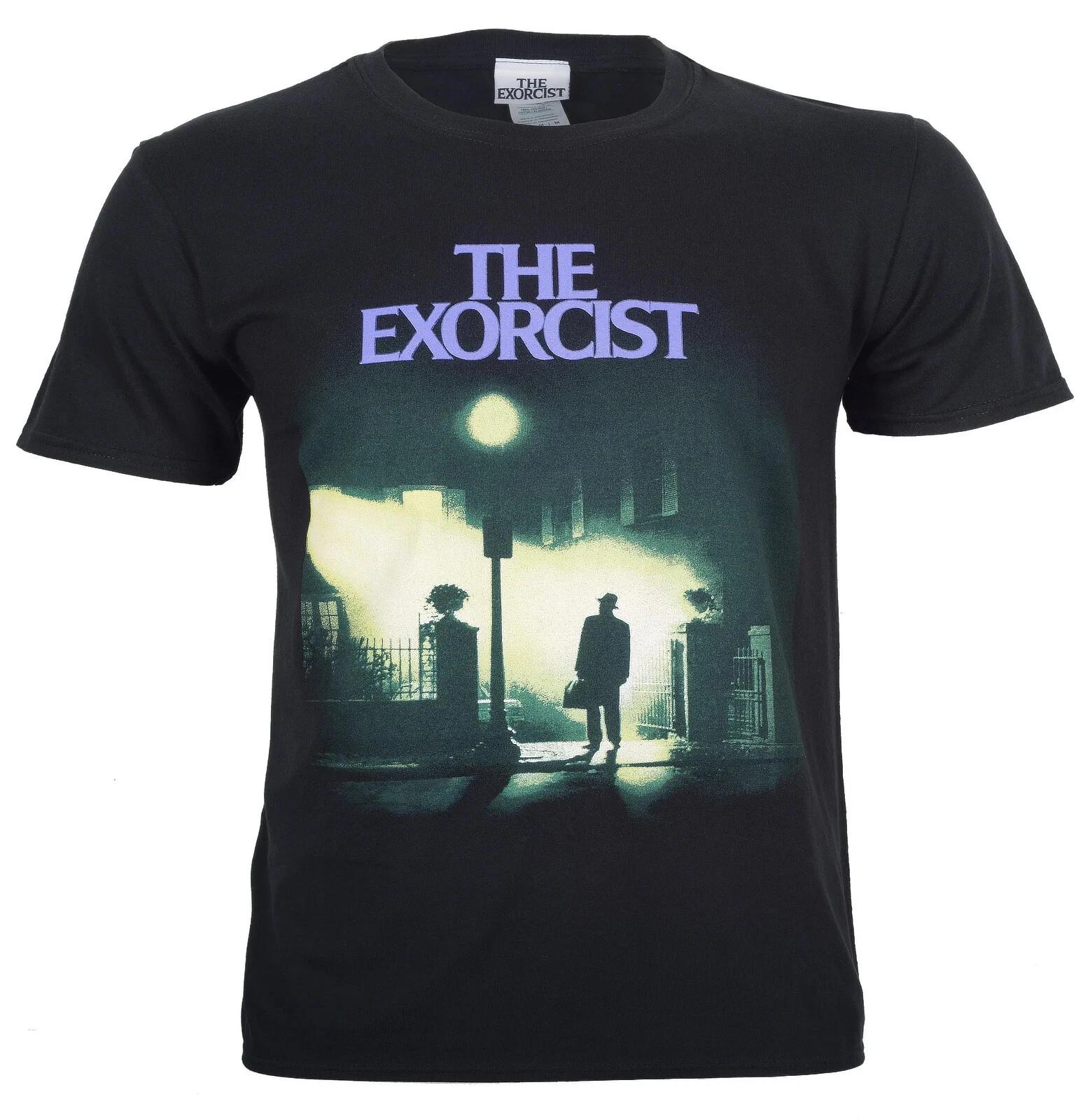 Official The Exorcist T Shirt Movie Poster Classic Horror Movie New Black M L 2X 4XL