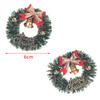 1Pc  6CM Dollhouse Miniature Mini Christmas Garland Wreath Model Dollhouse Decor Accessories