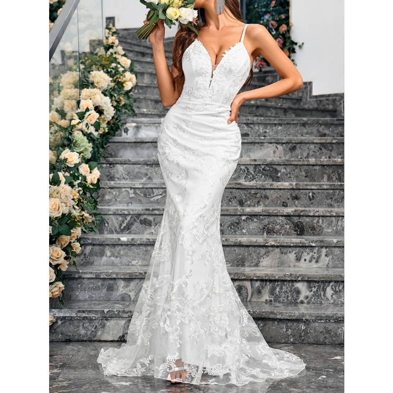Elegant Satin Polyester Mermaid Evening Dress With Zipper For Formal Events