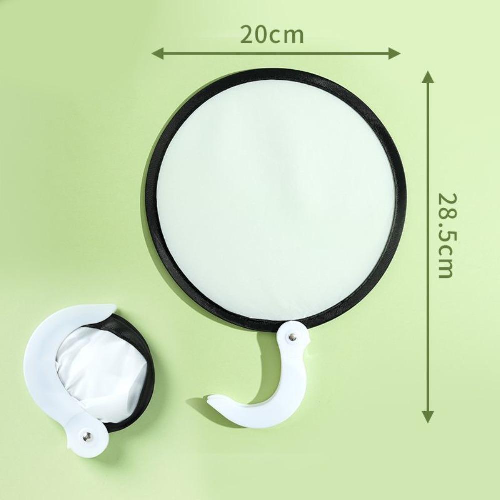Leeres Design DIY Weißer Faltfächer Tragbarer Handwerksartikel Handgehaltene Runde Faltfächer DIY Faltfächer