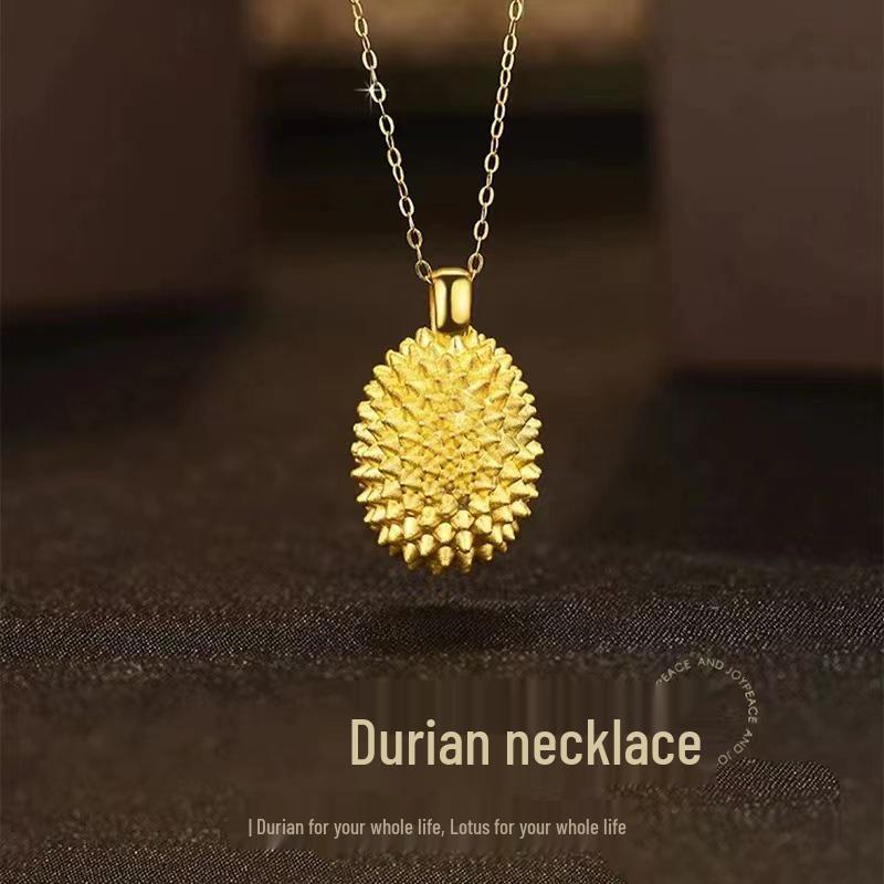 Chic Non-Fading Titanium Steel Necklace for Women with Unique Design and Sparkling Copper Pendant