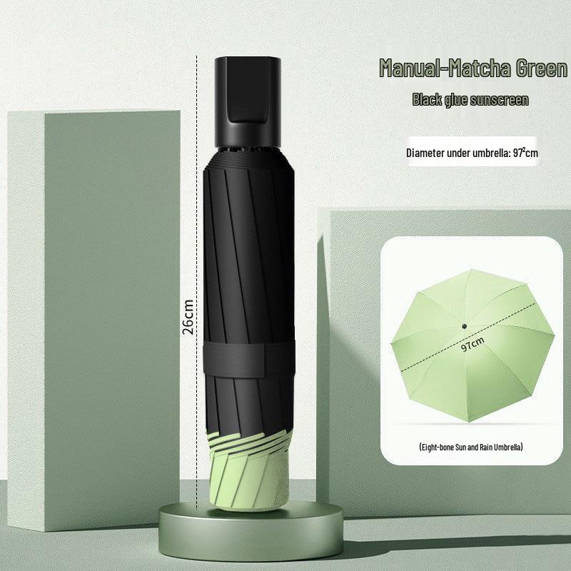 24-Rib Automatic Storm-Resistant Folding Umbrella for Sun and Rain