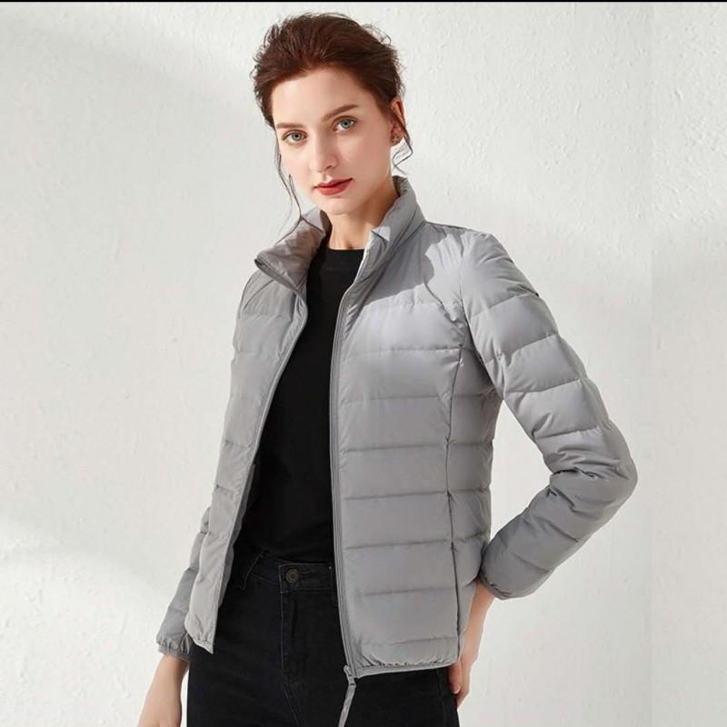 Womens Lightweight Short Down Jacket Fall Winter 2025 Hooded Warm Puffer Coat Size S-3XL