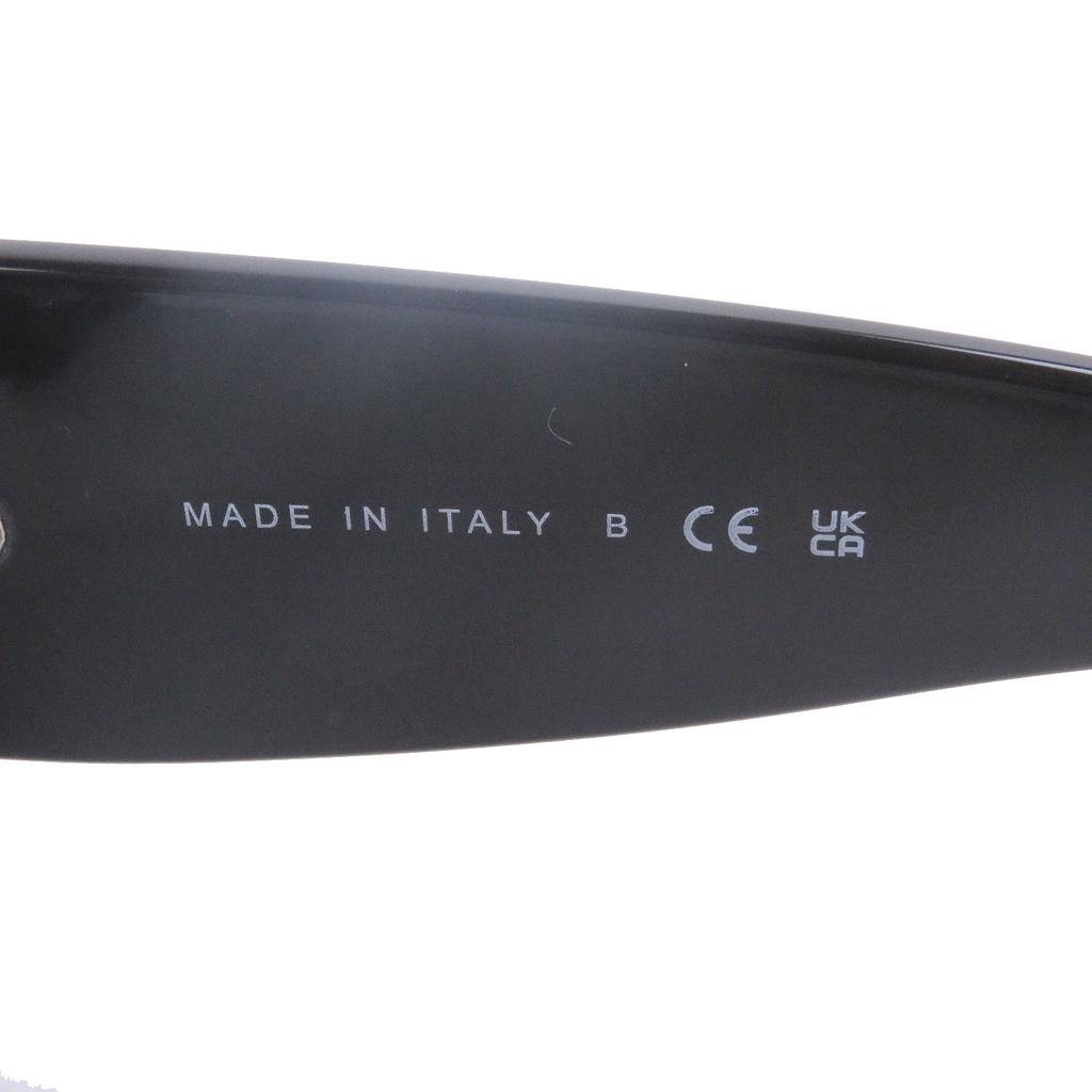 Very Good CHANEL Sunglasses COCO Mark Rectangle Shape Eyewear Black Used