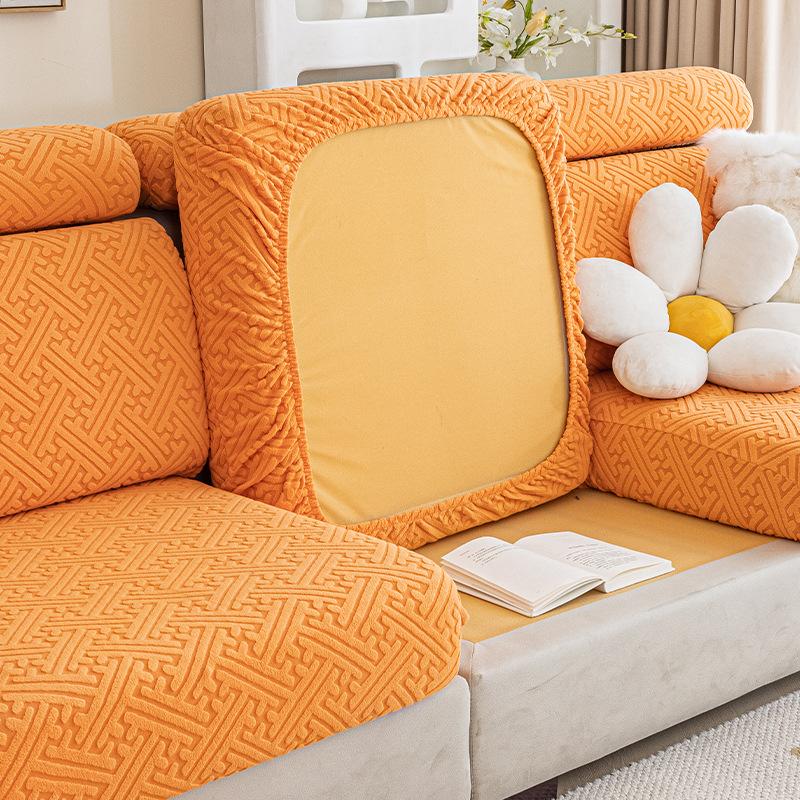 Elastic Sofa Cover Cushion Cover Sofa Hat Solid Color Sofa Cover All-inclusive Four Seasons Universal Cover Sofa Cushion Cover