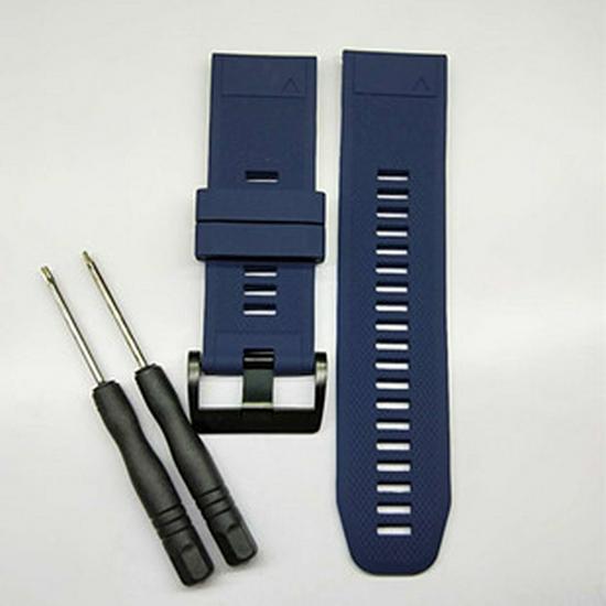 

Garmin fenix Quick Release Silicone Watch Band for fenix 5/5S/5X, 6X, 7X, 3/3HR 20mm темно-синий