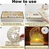 DIY Ramadan Eid Wooden LED Lights for Ramadan Outdoor Home Mubarak Decorations