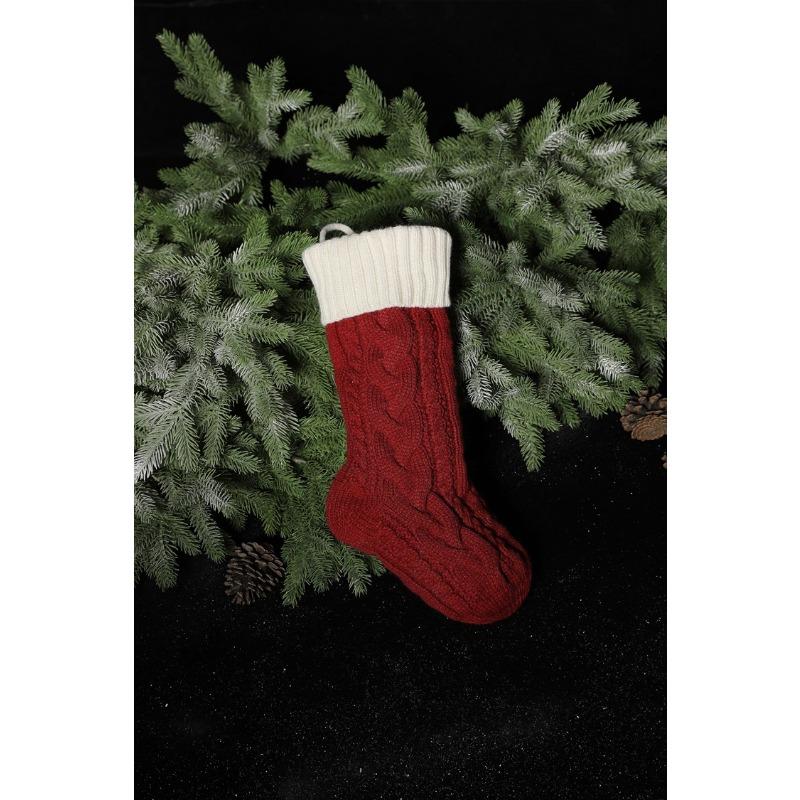 Christmas Stockings Christmas Supplies Christmas Arrangements Gift Bags Pendant Decoration Wrong Corner Twist Large