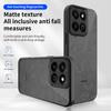 KEYSION Matte Translucent Black Phone Case for HONOR X7d 5G Silicone+PC Clear Shockproof Back Cover for Honor 400 Smart 5G