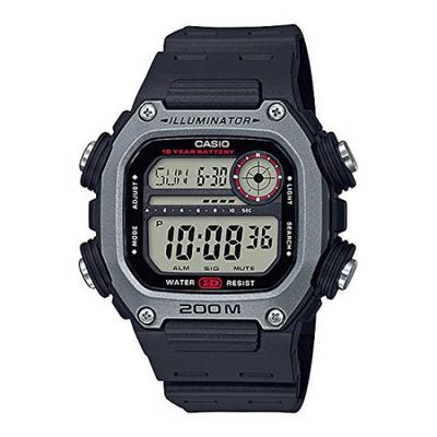 Casio Standard DW-291H-1A Watch Cheap Casio Digital Date Black Silver