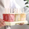 Flexible Silikon-Eis am Stiel-Formen, leicht zu lösen, BPA-frei, wiederverwendbar, Eisbereiter für die Heimküche, DIY-Snack