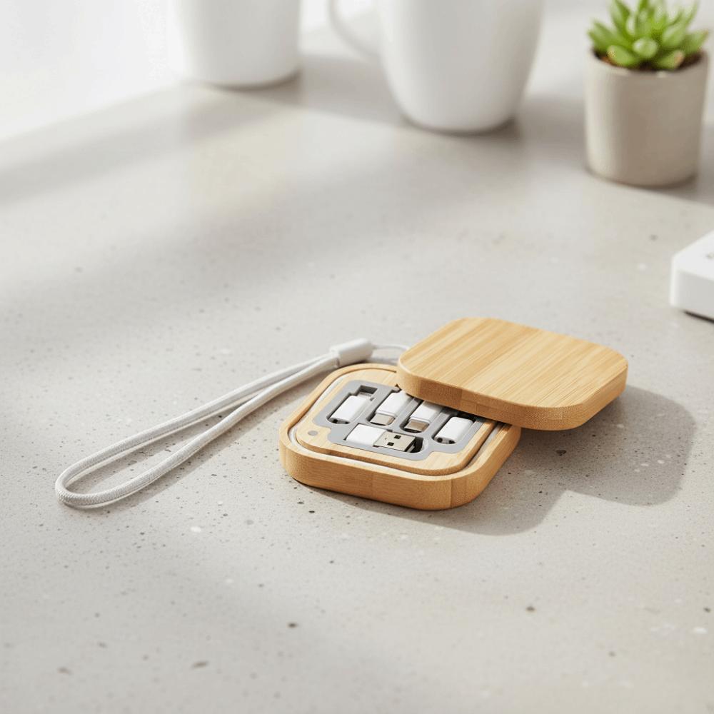 Travel Case Six-in-One Charging Cable 60W Power USB Adapter Kit Type-C Cable Multi Device Charging