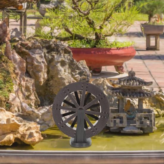 Water Wheel DIY Waterfall Fountain Accessories Fountain Wheel for Stream And Generator Scenes Layout Fish Tank Decor
