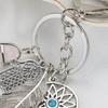 Keychain Dream catcher Feathers Tassels Faux Crystals Charm Bohemian Style Keyring with Lobster Clasp Bags Car Accessories