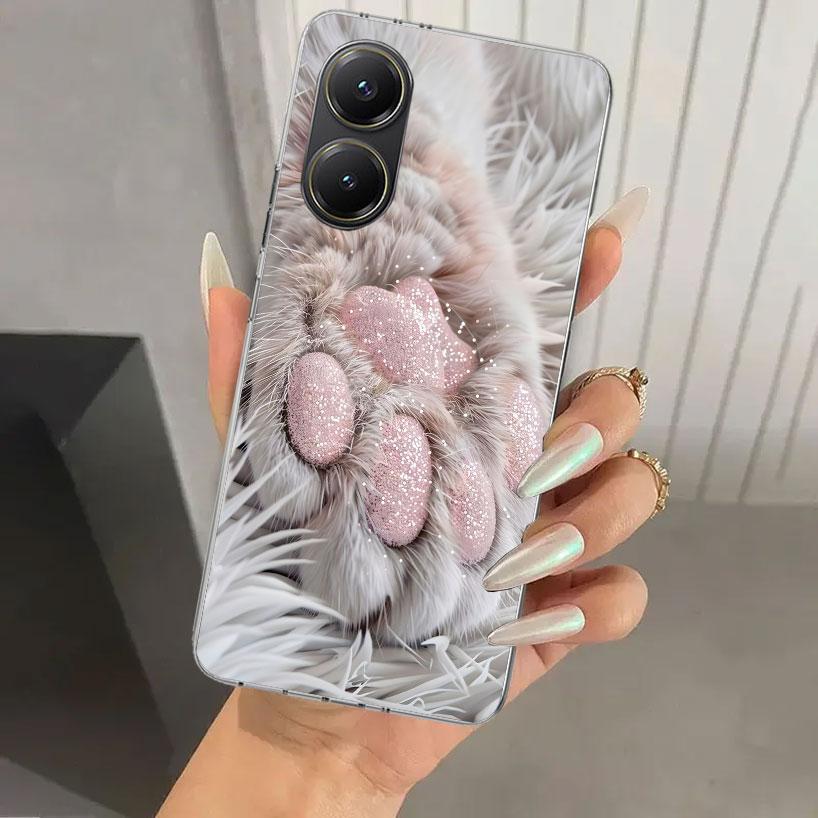 

Pink Cat Hand Paw Phone Case for Xiaomi Poco X5 X6 X7 Pro F7 Ultra M7 Redmi 15 15C 13 13C 12 12C 10 10A 10C 9 9A 9C 9T Shell Poc Redmi 15C (173)