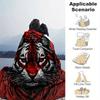 1pc Red and Black Tiger Blanket  Cute Cartoon Throw for Home Decor, Gift Idea, Living Room, Travel, Camping, Car Blankets