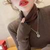 Women Sweater Turtleneck Long Sleeve Solid Color Bottom Tops High Elasticity Regular Fit Knitting Tops Knitwear