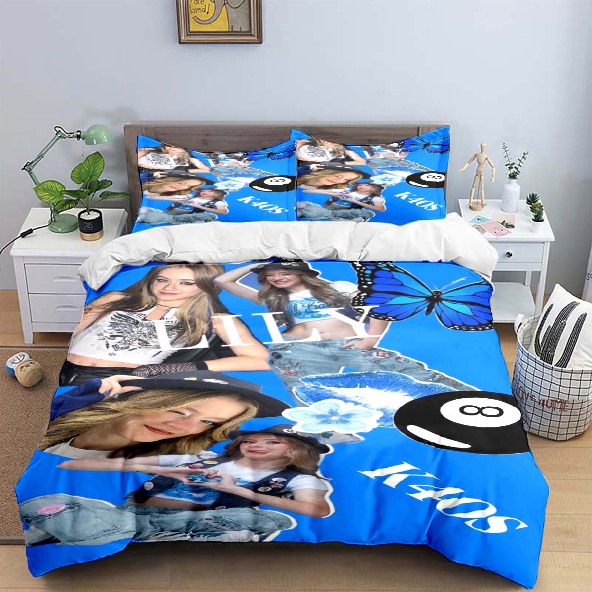 

Comforter 3Pcs Europe Star Group K-K4Os Bedding Set Single Twin Full King Size Musical Genius Adults Teens Bedroom Gift Comforter (quilt)-EU Single(135*200cm)3pcs