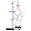 Essential Oil Distillation Kit, 2000ml Distillation Apparatus, 3.3 Boro Lab Glassware Distillation Kit with 1000W Heating Plate and 24, 40 Joint, 28